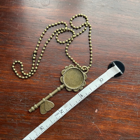 Rustic Key of Hearts Necklace - Picture 3 of 4